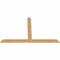 Ekena Millwork Portland Timber Gable Bracket, Western Red Cedar, 84"W x 53"H x 1 1/2"D x 5 1/2"F, 15/12 Pitch GBW084X53X0206POR00SWR - alternate 3